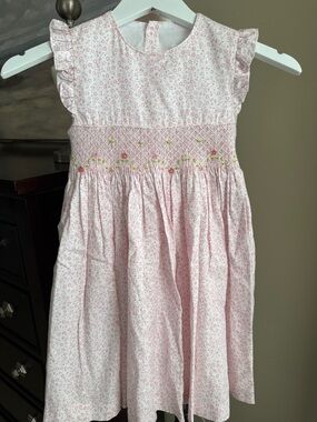 Edgehill Collection Pink Floral Smocked Dress size 6